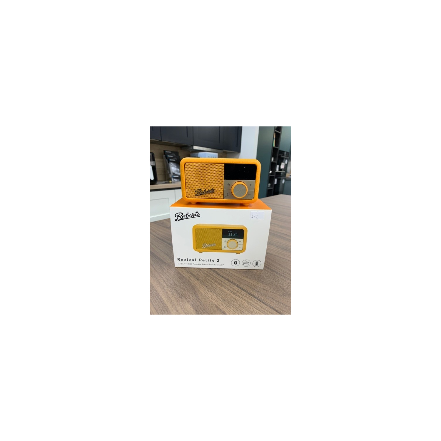Roberts Revival Petite 2 Radio Sunburst Yellow - Homemaker